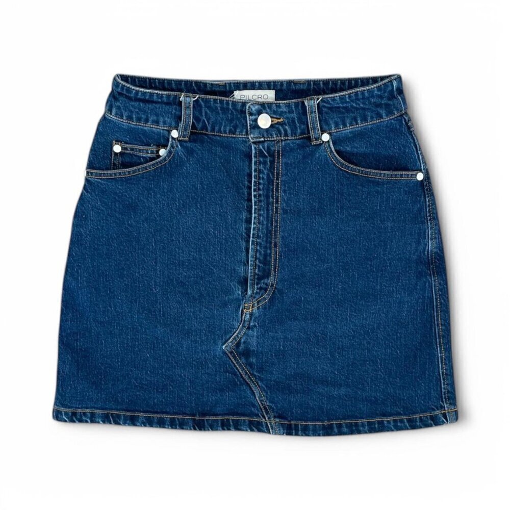 Pilcro By Anthropologie Dark Wash Denim Skirt